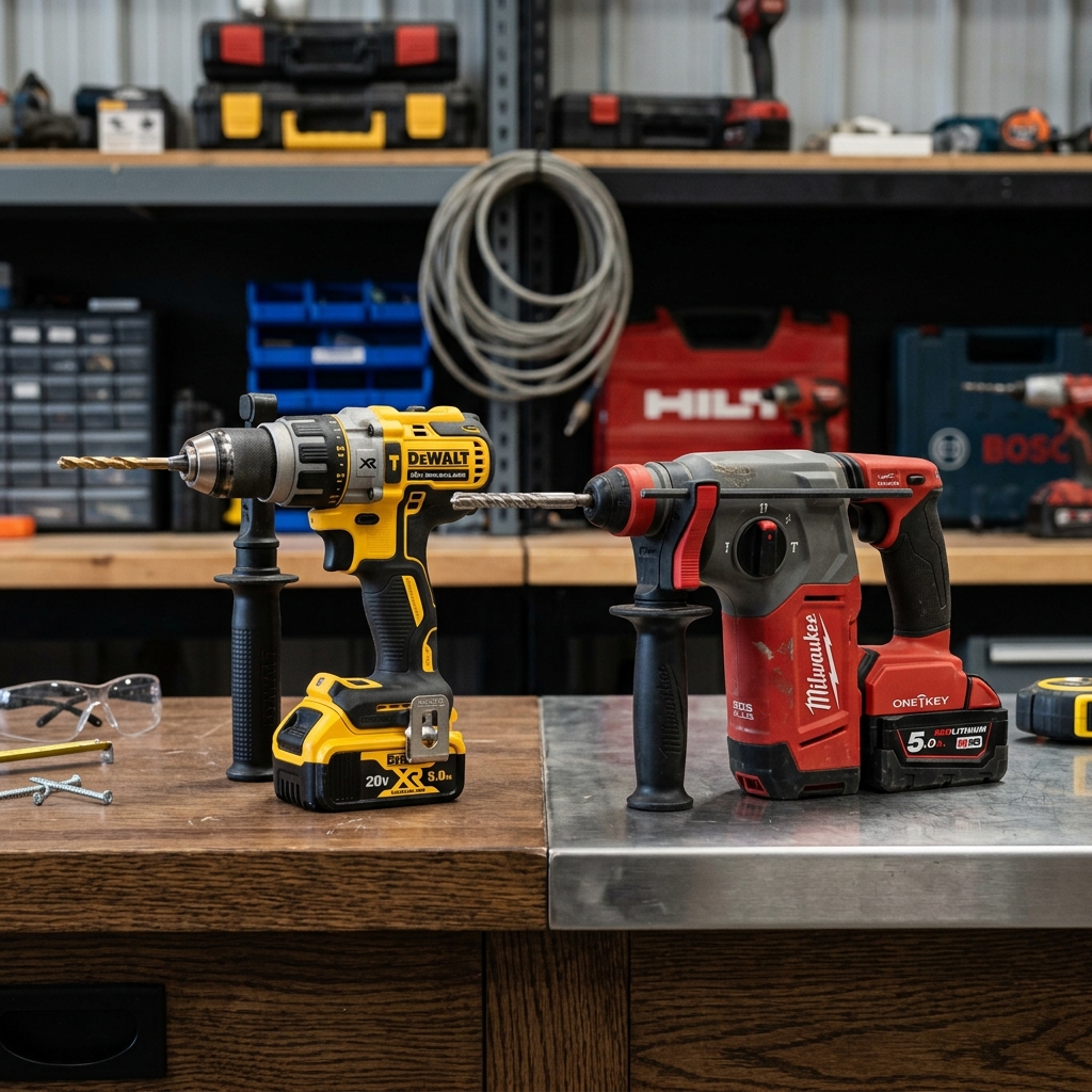 Cordless impact drill and rotary hammer power tools